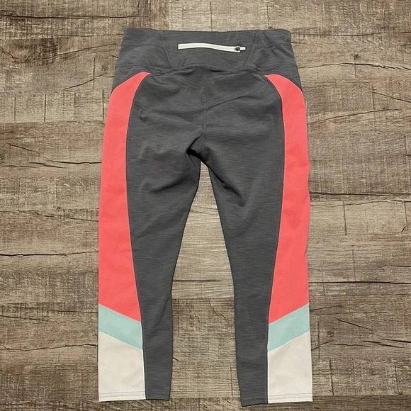 Athleta - Sonar Colorblock Leggings - Grey/Blue/White/Peach - Size Small - Picture 10 of 11